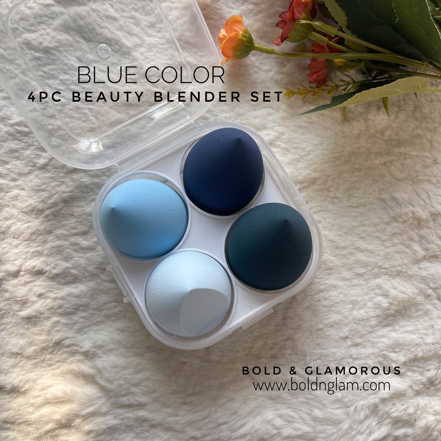 4PC Beauty Blender Set | Blue