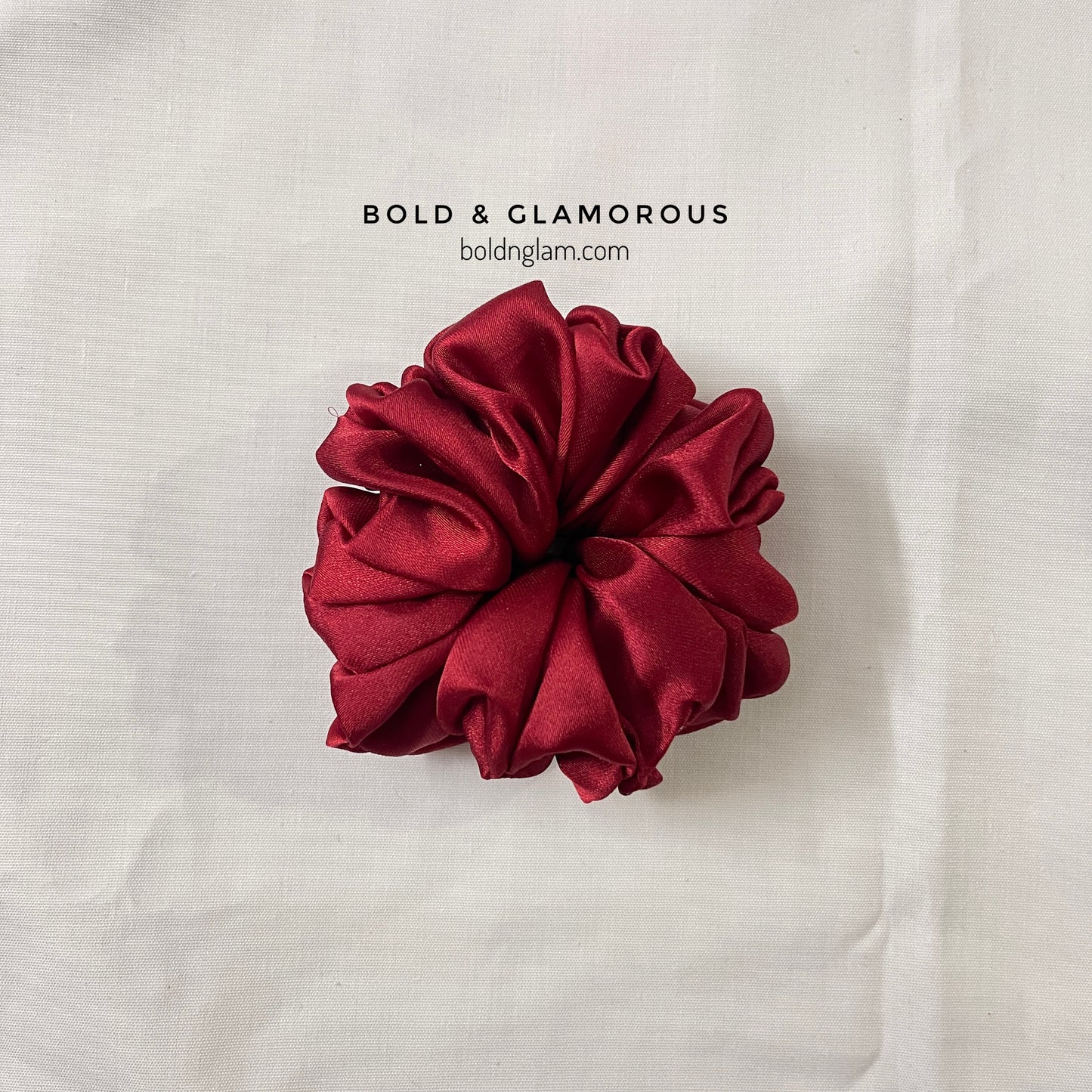 Japanese Silk Scrunchies #3 Burgundy