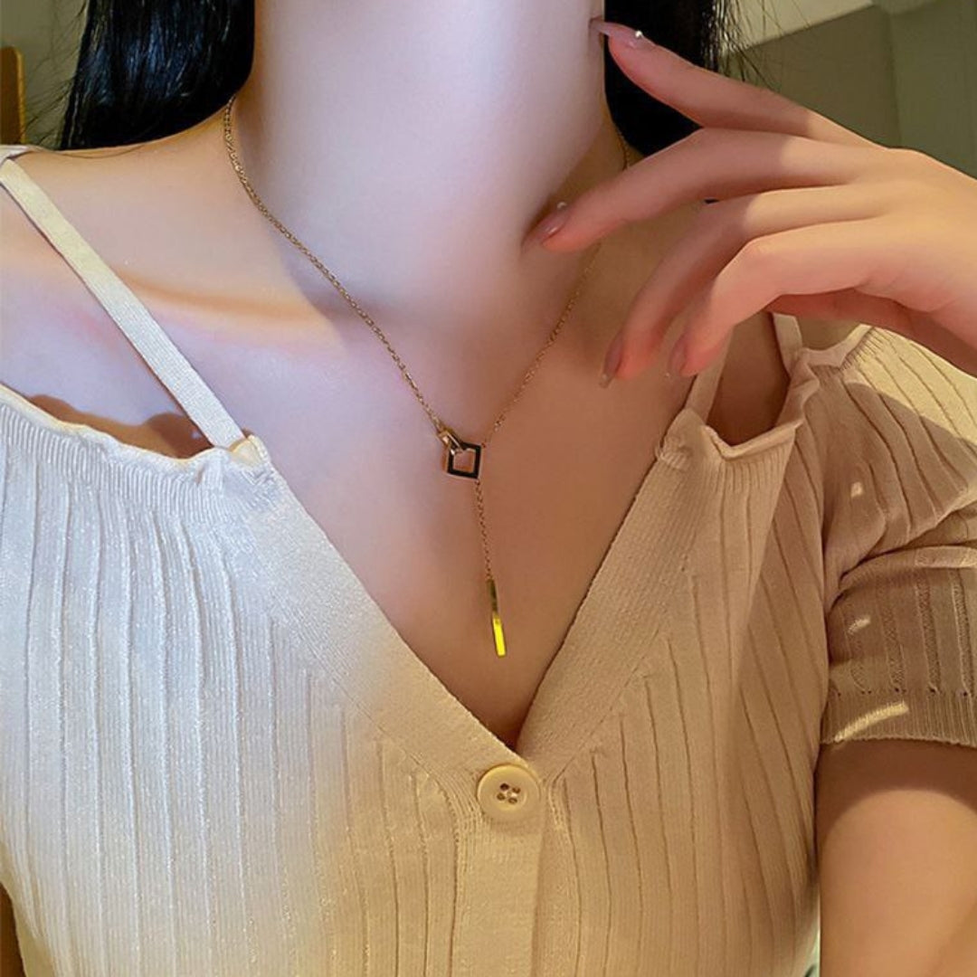 Necklace | SN230 | Geometric Tassel