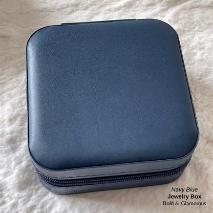 Jewelry Box (Travel Size) - Navy Blue
