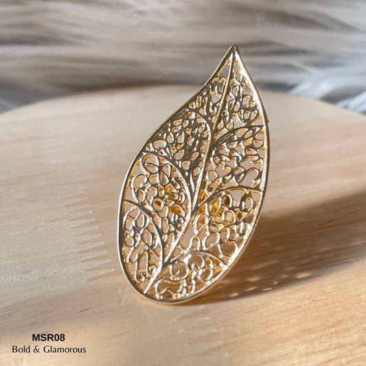 Statement Ring | MSR08 | Gold