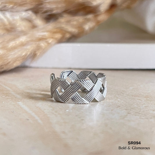 Bold Statement Ring | SR094 | Silver