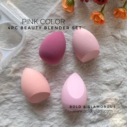 4PC Beauty Blender Set | Pink
