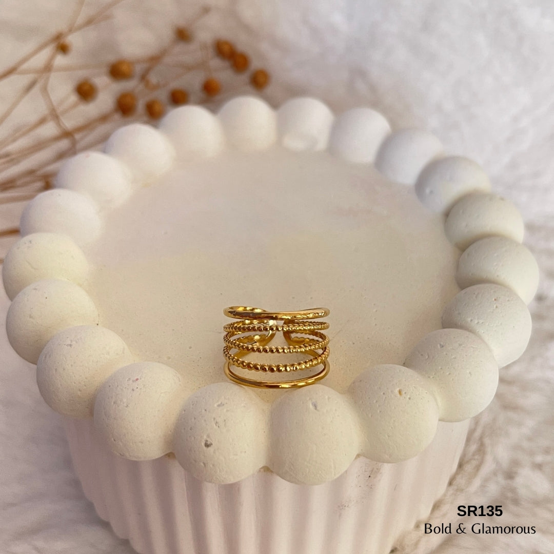 Statement Ring | SR135 | Gold