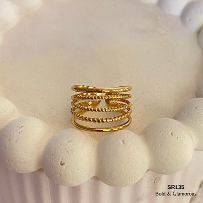 Statement Ring | SR135 | Gold