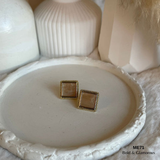 Stud Earring | ME71 | Riane | Champagne