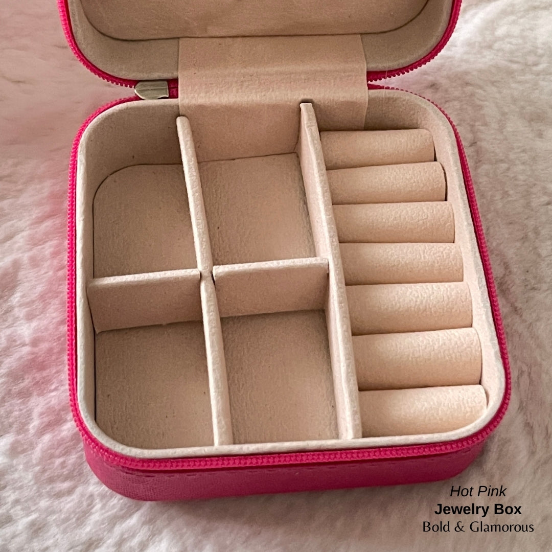 Jewelry Box (Travel Size) - Hot Pink
