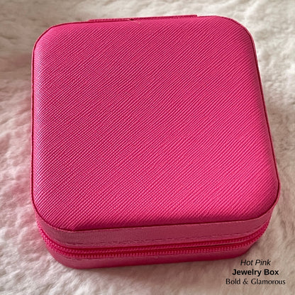 Jewelry Box (Travel Size) - Hot Pink