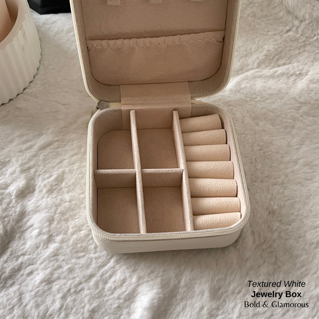 Jewelry Box (Travel Size) - Textured White