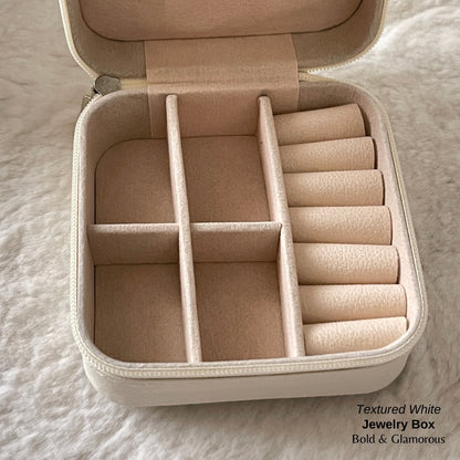 Jewelry Box (Travel Size) - Textured White