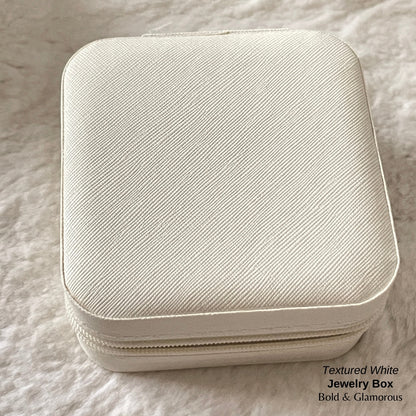 Jewelry Box (Travel Size) - Textured White