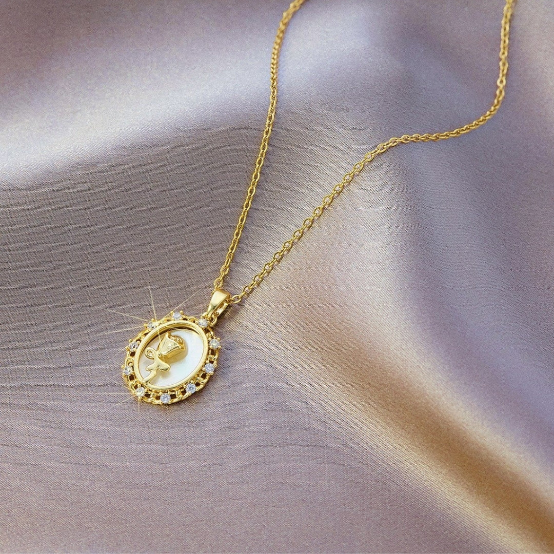Necklace | SN162 | Mirror Flower