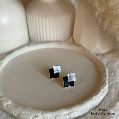 Stud Earring | ME72 | Dumas | Gold