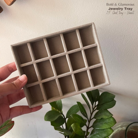 Jewelry Tray | Small | 15 Grid Tray