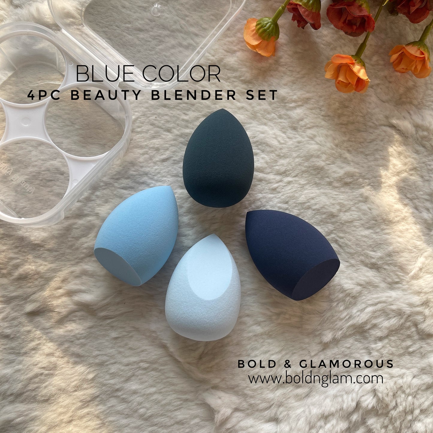 4PC Beauty Blender Set | Blue