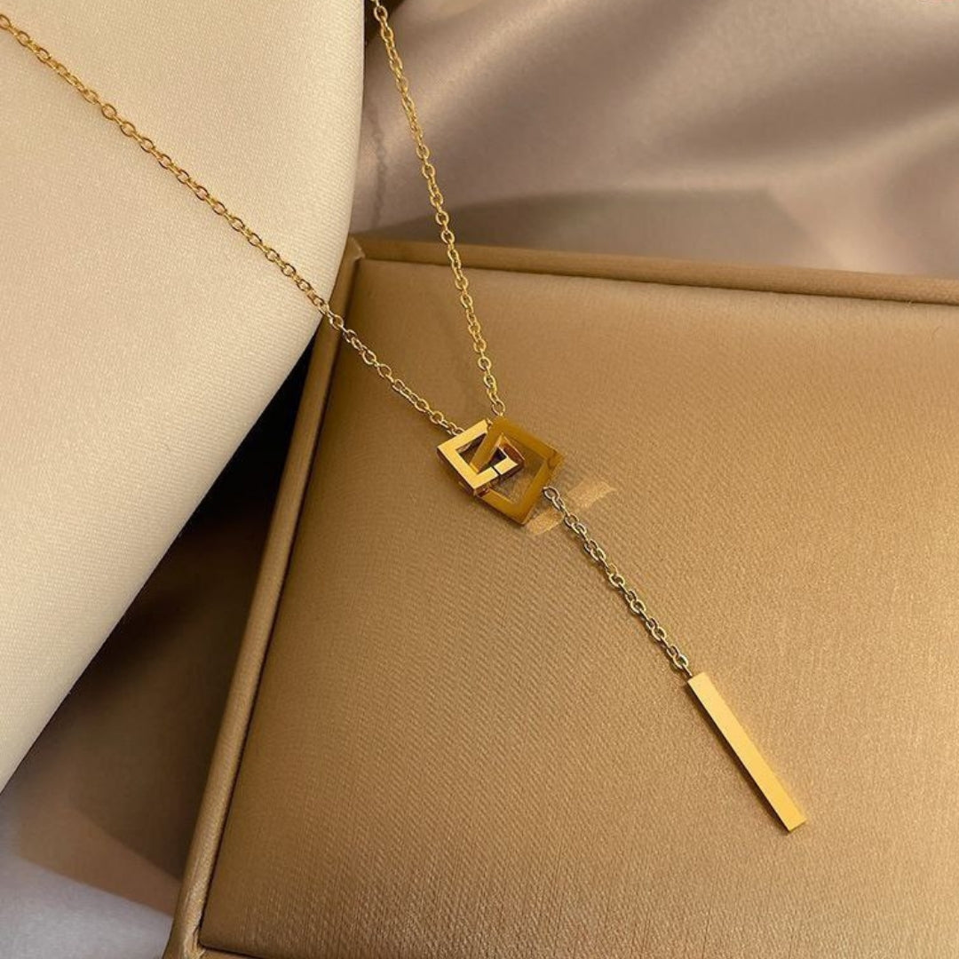 Necklace | SN230 | Geometric Tassel