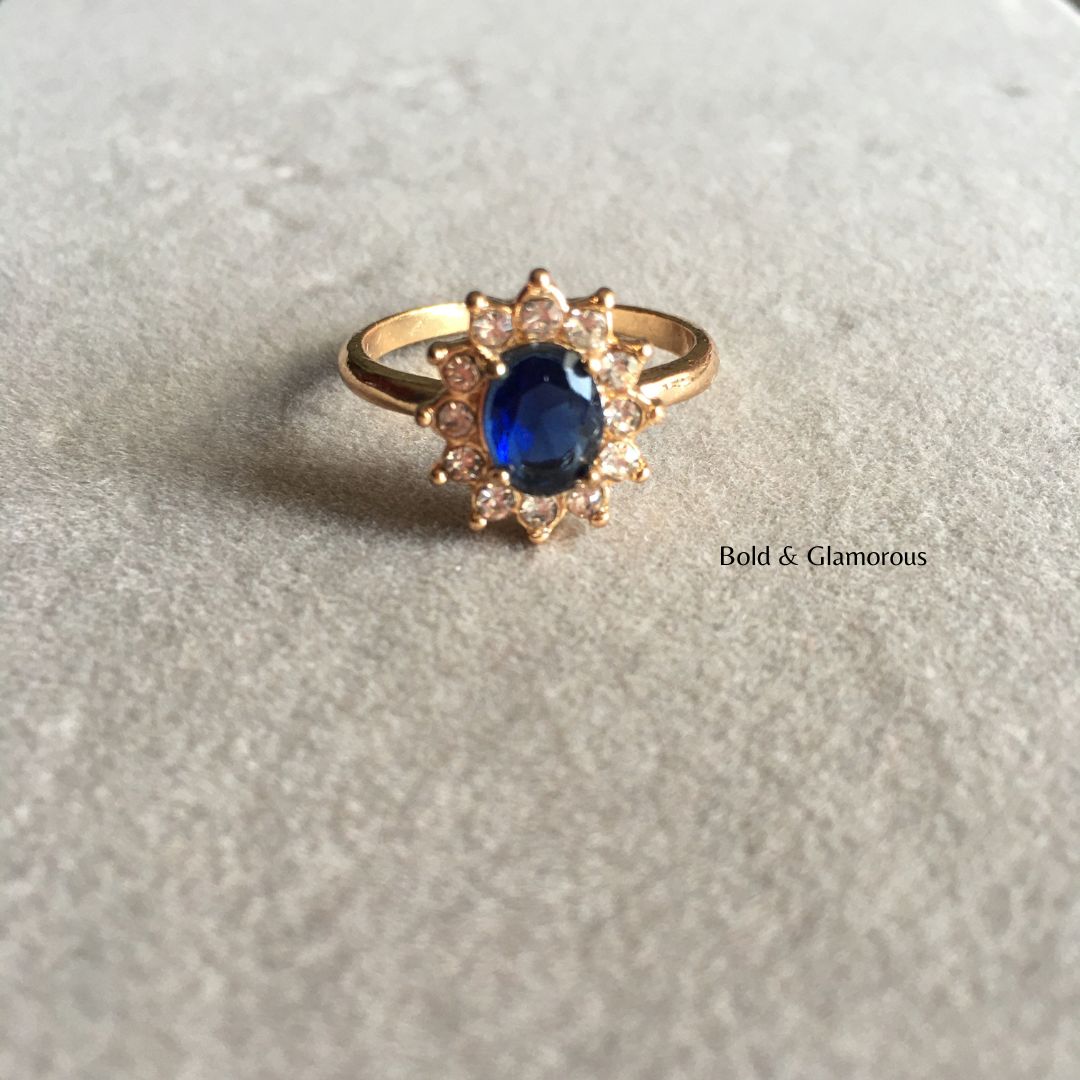 Diamond Cut Ring | DCR1 | Royal Blue