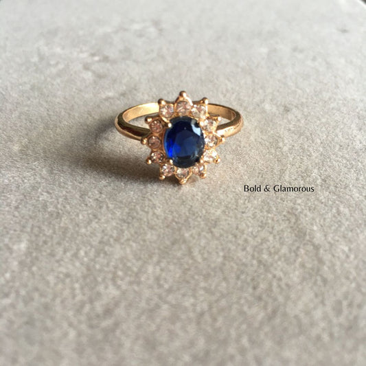 Diamond Cut Ring | DCR1 | Royal Blue