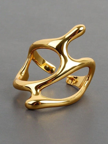 Hollow Branch Ring | SR053 | Gold