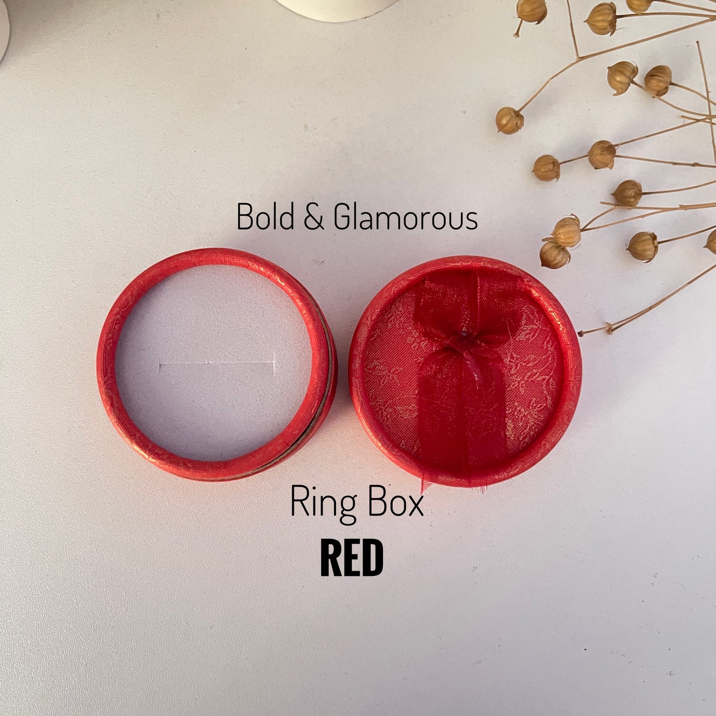 Round Ring Box | Red