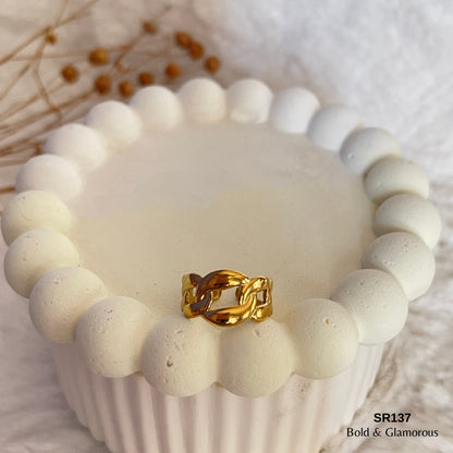 Statement Ring | SR137 | Gold
