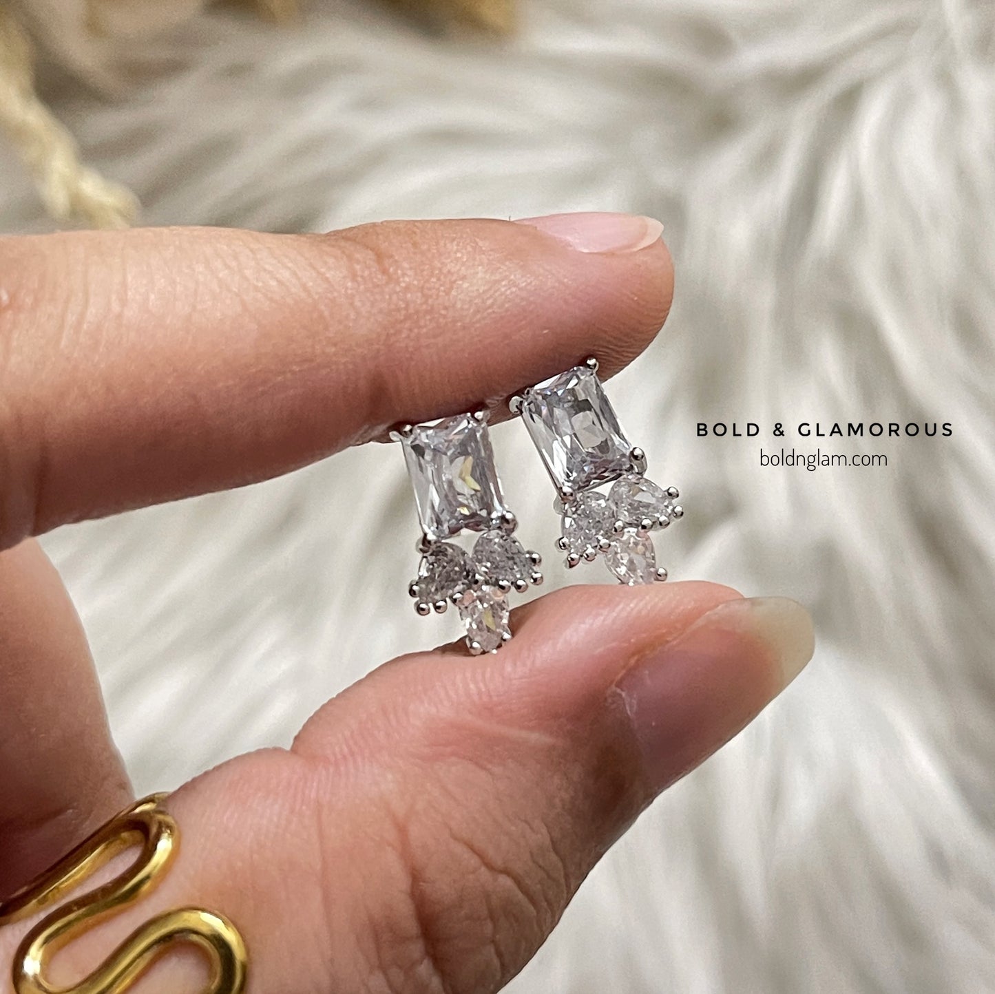 Zircon Leaf Princess Earring