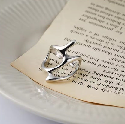 Hollow Branch Ring | SR053 | Silver