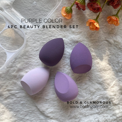 4PC Beauty Blender Set | Purple