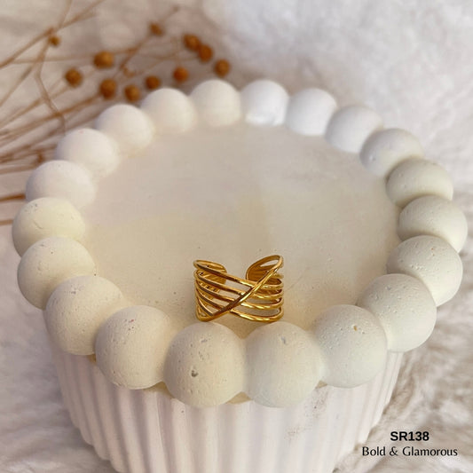 Statement Ring | SR138 | Gold