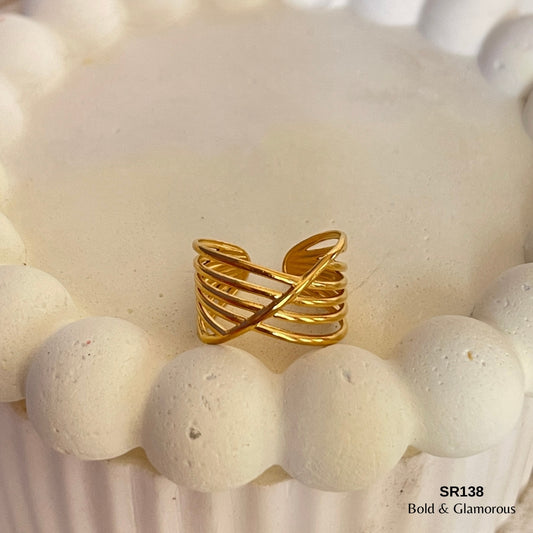 Statement Ring | SR138 | Gold