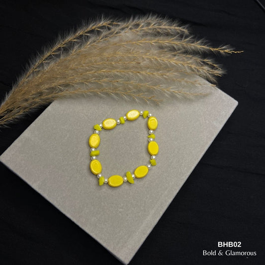 Beaded Bracelet | BHB02 | Yellow