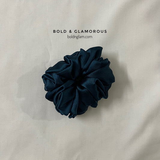 Japanese Silk Scrunchies #19 Midnight Blue