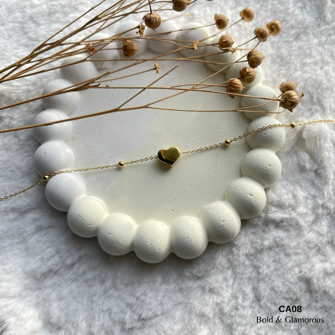 Chain Anklet | CA08 | Heart n Balls