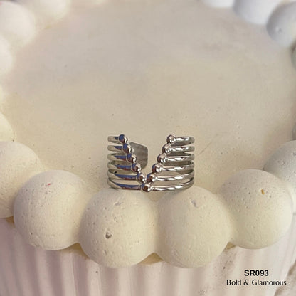 Bold Statement Ring | SR093 | Silver