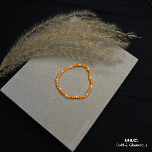 Beaded Bracelet | BHB25 | Orange