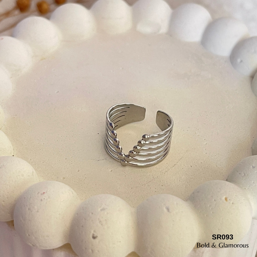 Bold Statement Ring | SR093 | Silver