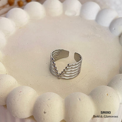 Bold Statement Ring | SR093 | Silver