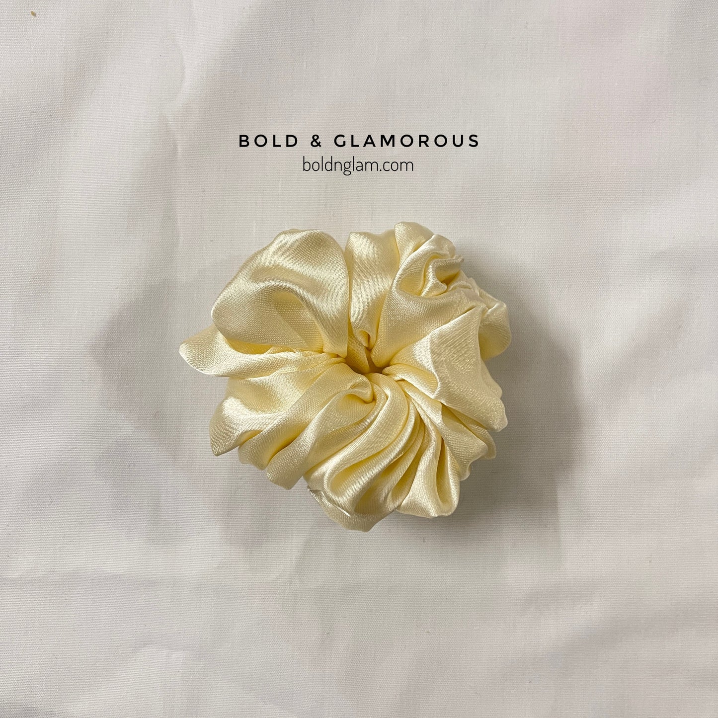 Japanese Silk Scrunchies #9 Champagne