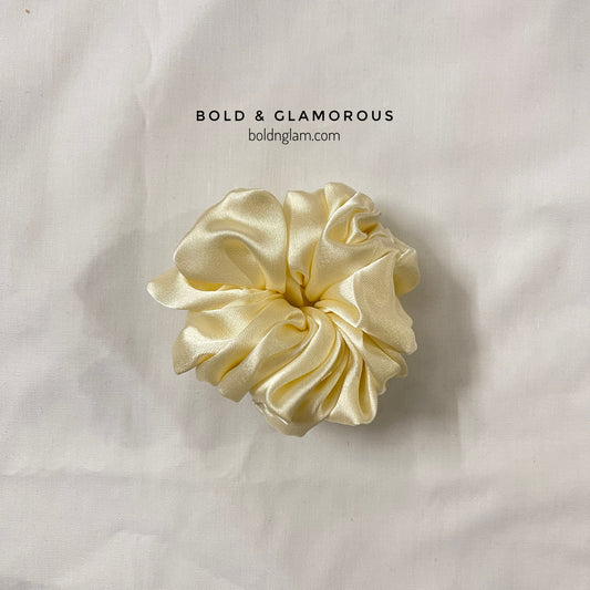 Japanese Silk Scrunchies #8 Champagne