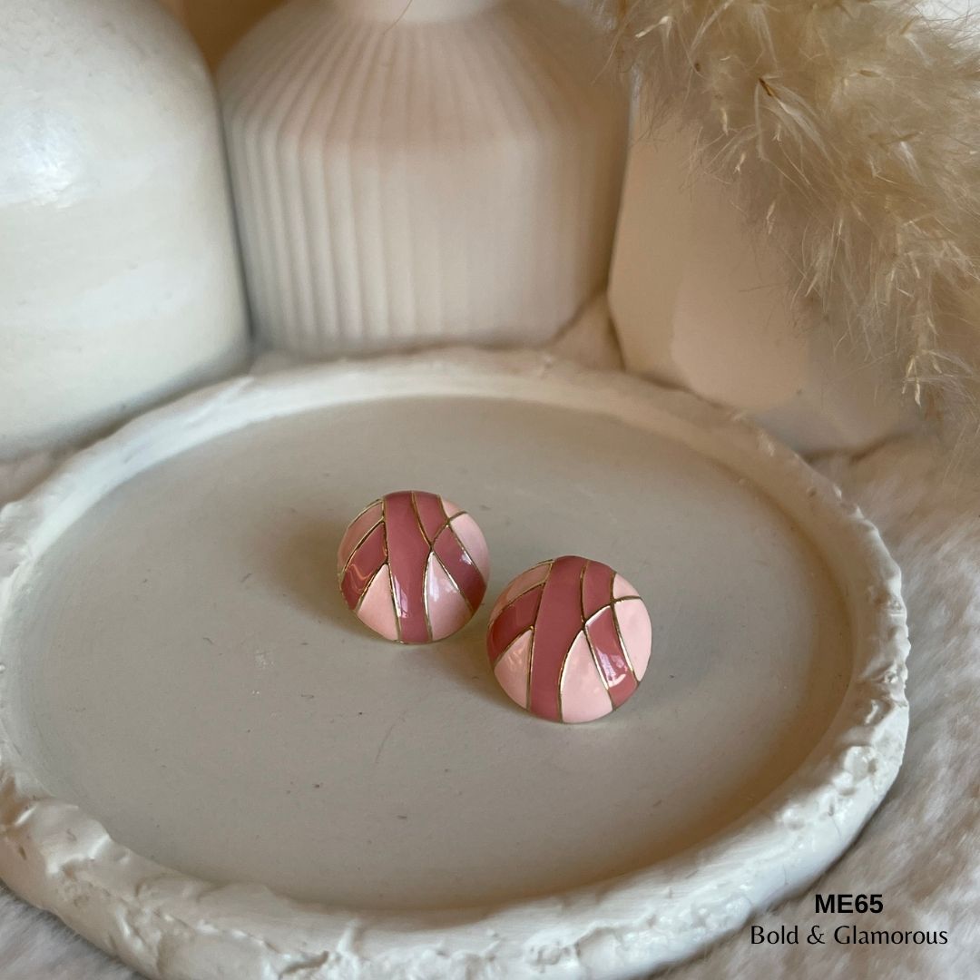 Stud Earring | ME65 | Bekka | Pink