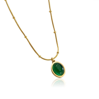 Necklace | SN201 | Green Opal