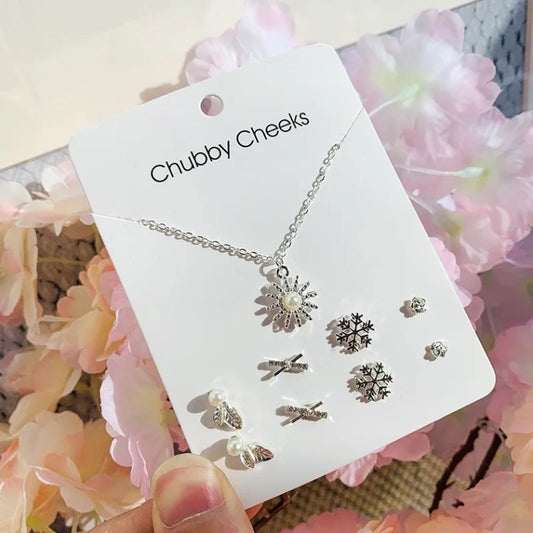 Silver Crystal Rhinestone Jewelry | Set #7