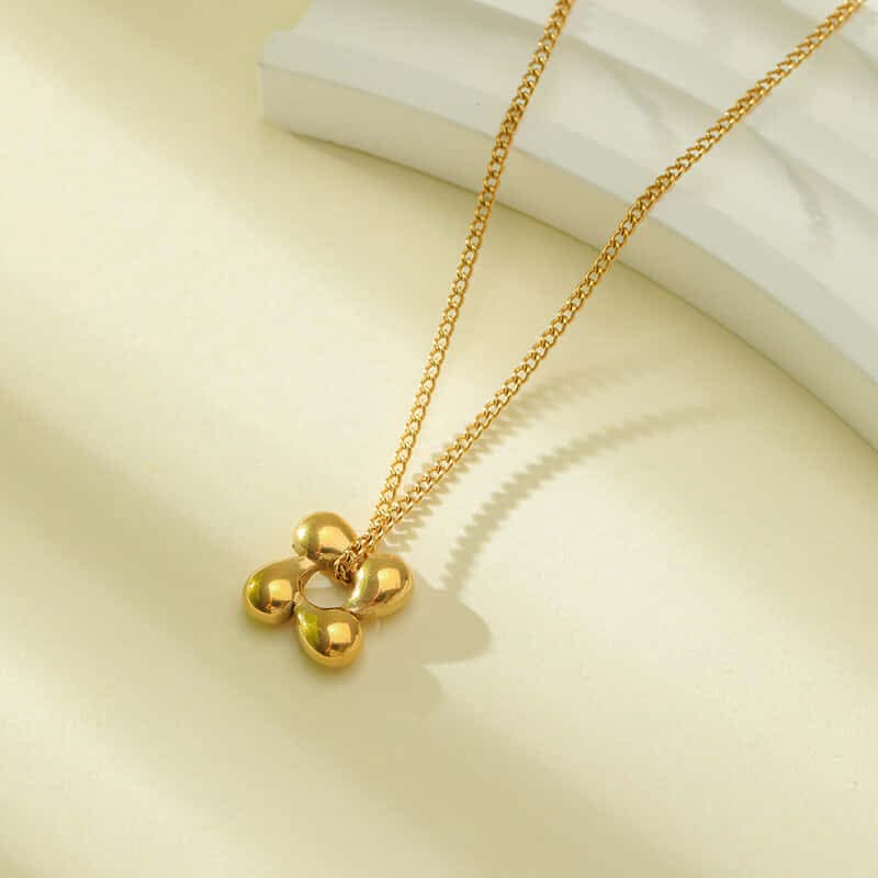 Necklace | SN209 | Rotating Four Leaf