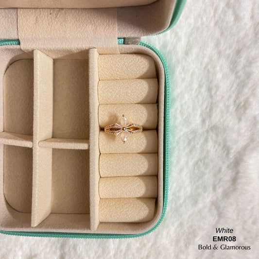 Diamond Cut Ring | EMR08 | White