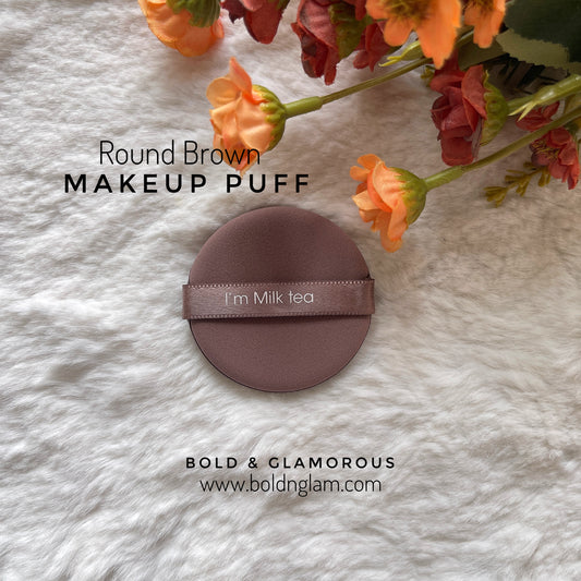 Powder Puff Round Brown