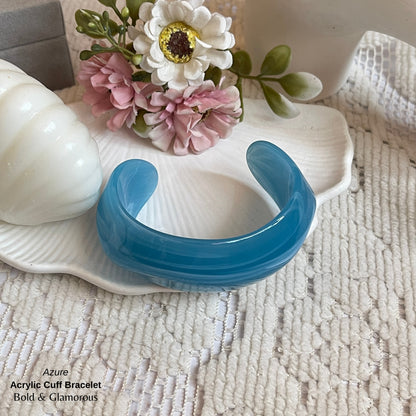 Acrylic Cuff Bracelet | ACB01 | Azure