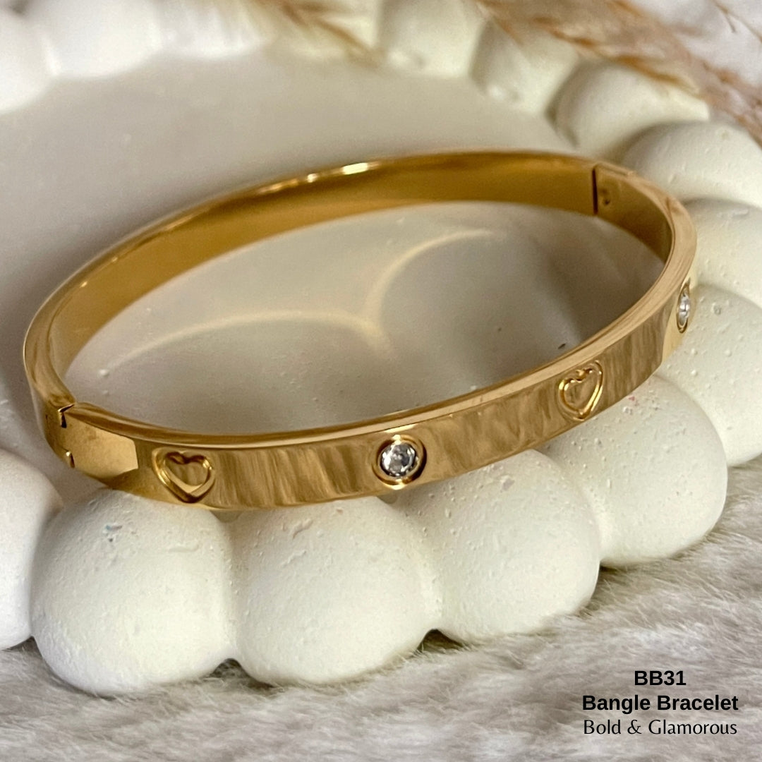 Bangle Bracelet | BB31 | Gold