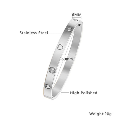 Bangle Bracelet | BB31 | Silver