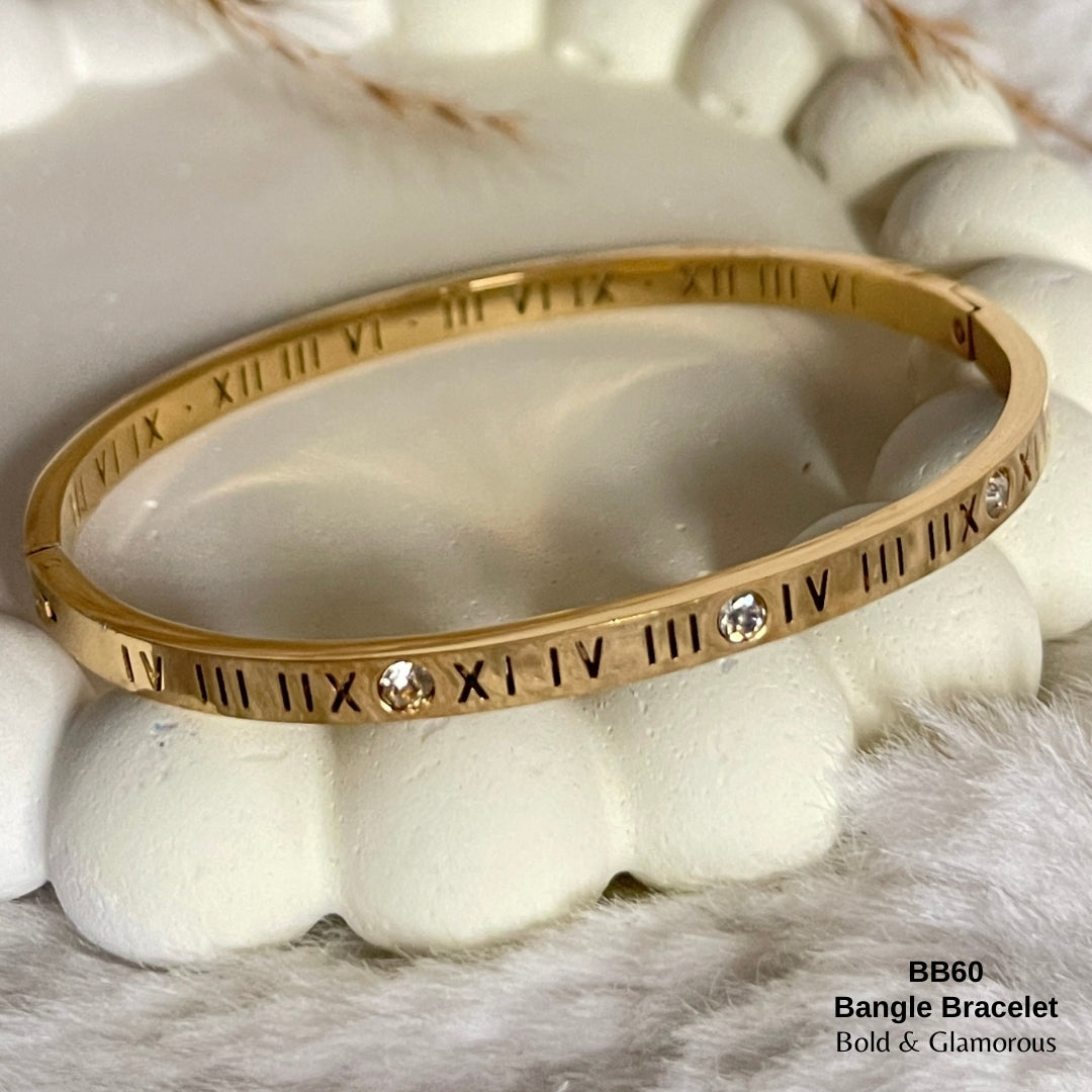 Bangle Bracelet | BB60 | Gold