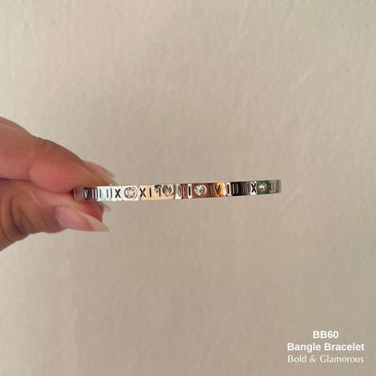 Bangle Bracelet | BB60 | Silver